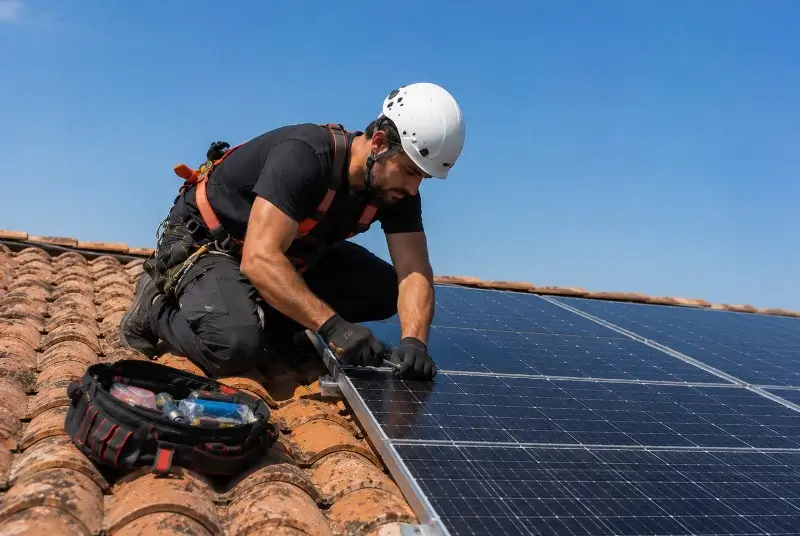 Maintenance et monitoring de panneaux solaires à Saint-Étienne-d'Orthe