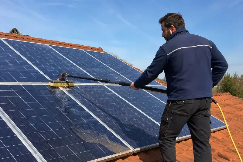 Nettoyage et entretien de panneaux solaires à Saint-Étienne-d'Orthe
